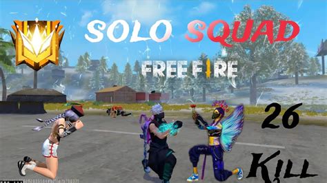 Solo Vs Squad Parafal Shotgun With 99 Headshot Free Fire Battle