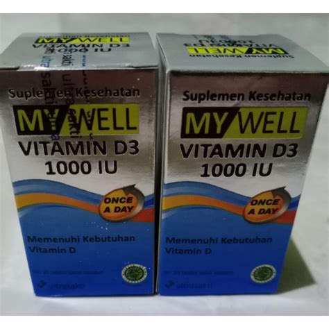 Jual My Well Vitamin D3 1000 IU Isi 20 Tablet Shopee Indonesia