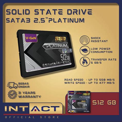 Jual Ssd V Gen Platinum Gb Rescue Gb Sata Solid State Drive