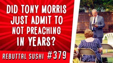 Did Tony Morris Just Admit To Not Preaching In Years Youtube