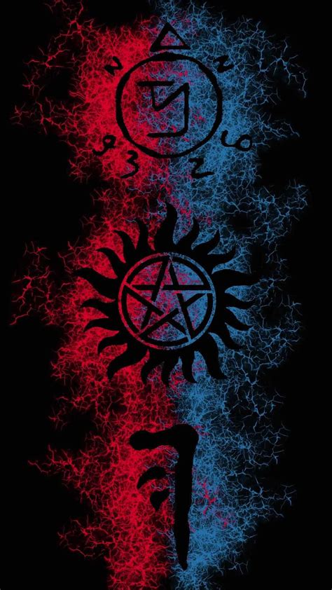 Supernatural Wallpaper with Symbolic Artwork