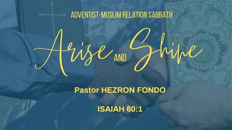 ADVENTIST MUSLIM RELATIONS SABBATH 21ST OCTOBER 2023 YouTube