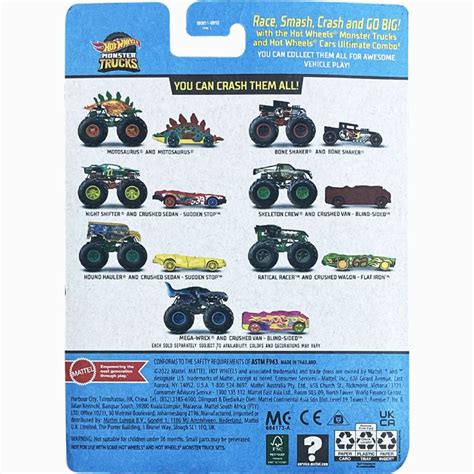 ホットウィール HOT WHEELS USAモデル MONSTER TRUCKS HOUNDA HAULER AND CRUSHED SEDAN モンスタートラック NO ac