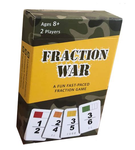 Buy Fraction War Math Game Fun Math Game To Learn Compare And