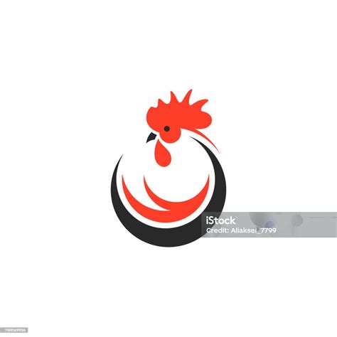 ayam logo ilustrasi stok  gambar  aneh konsep
