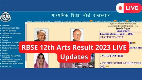 Rbse 12th Arts Result 2023 Out Live Updates 92 35 Percent Pass Check