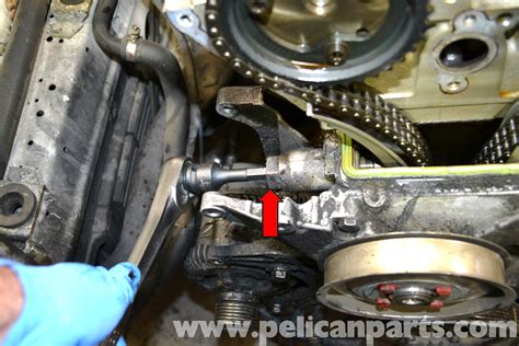 Mercedes Benz W124 Timing Chain Tensioner Replacement 1986 1995 E Class Pelican Parts Diy