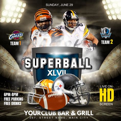 Superball Template Postermywall