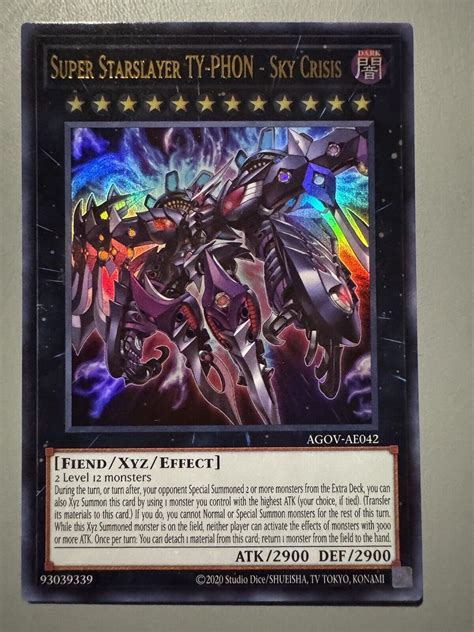 YUGIOH SUPER STARSLAYER TY PHON SKY CRISIS ASIA ENGLISH AGOV AE042