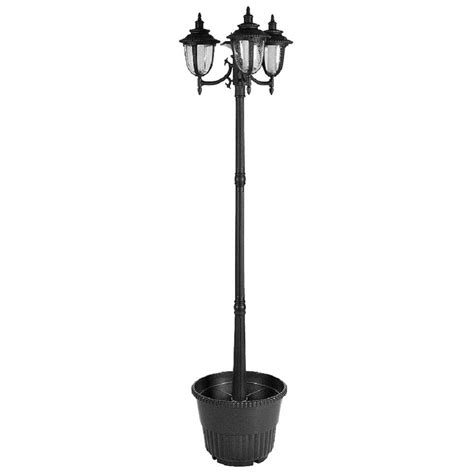 Sunray Hannah Light Outdoor Black Integrated Led Solar Lamp Post And