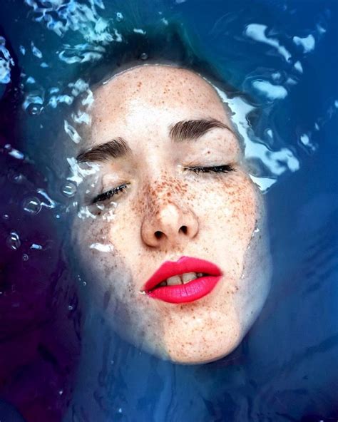 Whimsical Faces Portraits In Water Water Portrait Bath Photography