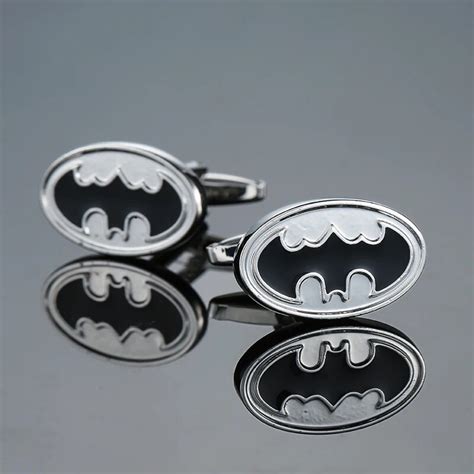 Big Promotion Batman Cufflinks Black Color Fashion Novelty Superheroes ...