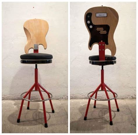 Guitar And Bass Chair • Recyclart