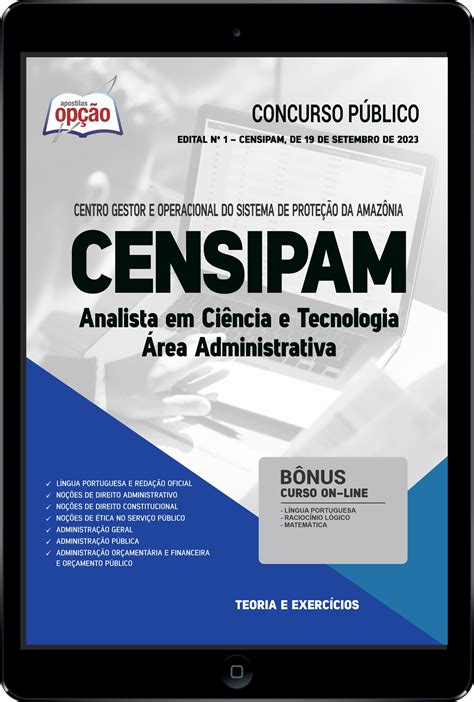 Apostila Censipam Em Pdf Analista Em Ci Ncia E Tecnologia Rea