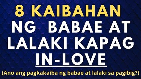 Ang Kaibahan Ng Lalaki At Babae