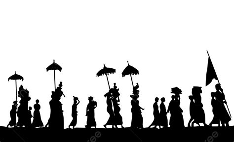 Silhouette Of Religious Ceremony In Bali Ceremony In Bali Religious