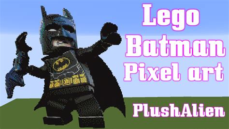 Minecraft Pixel Art Speedbuild Lego Batman Youtube