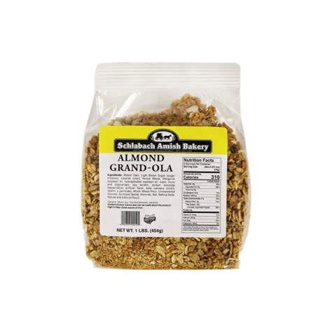 Cereal Almond Grand Ola Granola Schlabachs 1 Lb Walnut Creek Foods