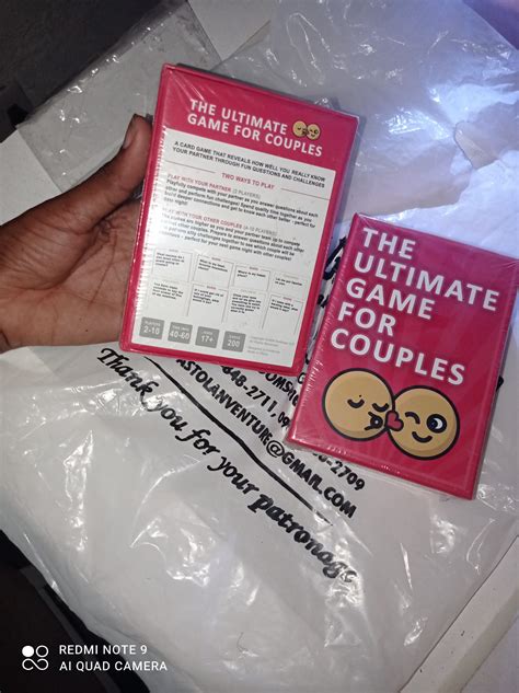 The Ultimate Game For Couples Conversation Card