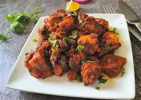 Chicken Ghee Roast Spicy Chicken Roast Pavanis Kitchen