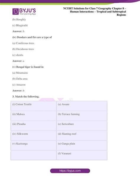 NCERT Solutions For Class 7 Geography Social Science Chapter 8 Human