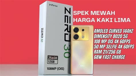 Infinix Zero 30 5G Dengan Kamera 4K Dan Chipset Super Ngebut Spek Dewa