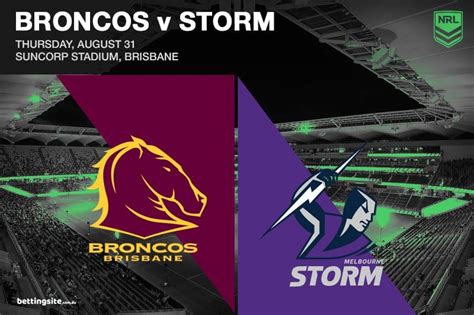 Brisbane Broncos V Melbourne Storm Nrl Tips Round