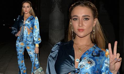 Love Islands Georgia Harrison Flashes Her Abs In A Quirky Co Ord As She Heads On A Night Out