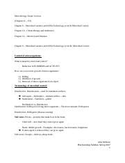 MicroBioExam3 Review Docx Microbiology Exam 3 Review Chapters 9 15