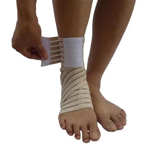 Ankle Brace Support Elastic Ankle Bandage Wrap Straps Breathable Safety ...