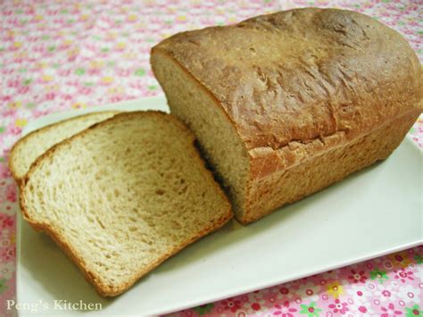 Peng's Kitchen: Wholemeal Loaf Bread (中种)