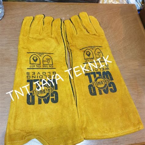 Jual SARUNG TANGAN LAS KULIT 16 CALDWELL WELDING GLOVES CALD WELL 16