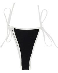 CASABLANCA String Bikini Bottom In White Lyst