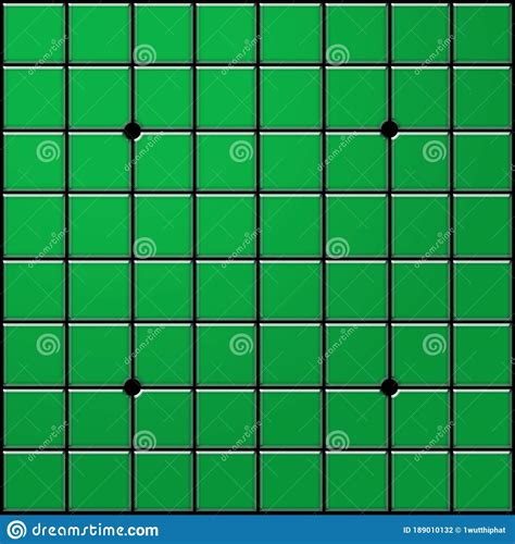 Bright Green Background Design As Reversi Board Top Or Othello Game