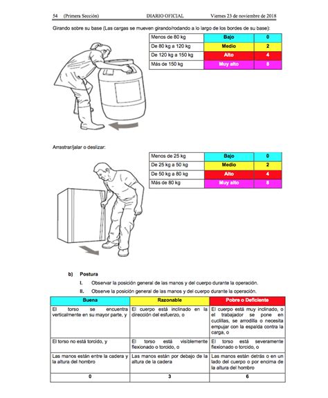 Nom Stps Factores De Riesgo Ergonomico En El Trabajo