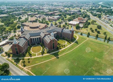 Aerial Image Waco Texas Baylor University College Campus Stock Photo ...