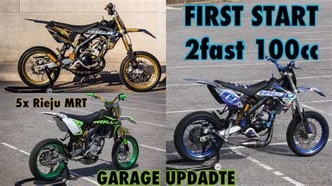 FIRST START 2fast 100c Am6 Garage Update 5X Rieju Mrt YouTube