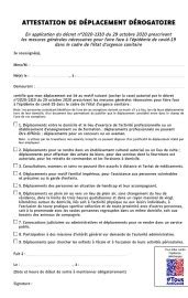 Coronavirus Allégement du confinement voici la nouvelle attestation