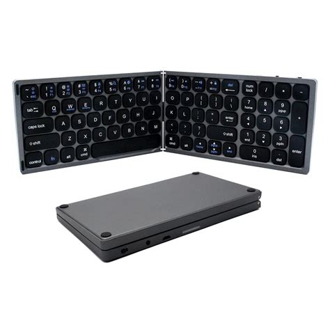 Portable Mini Thin Folding Wireless Bluetooth Keyboard With Numeric