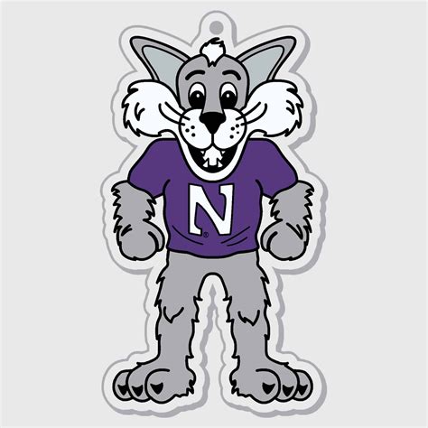 Northwestern University Wildcats Laser Cut Acrylic Willie the Wildcat ...