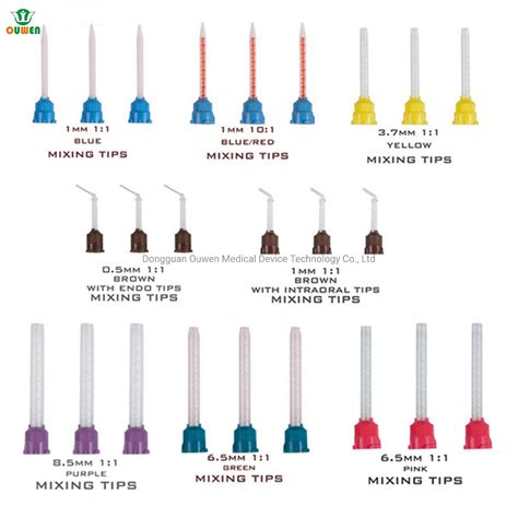 Ouwen High Quality Silicon Rubber Dental Mixing Tips With ISO13485 CE