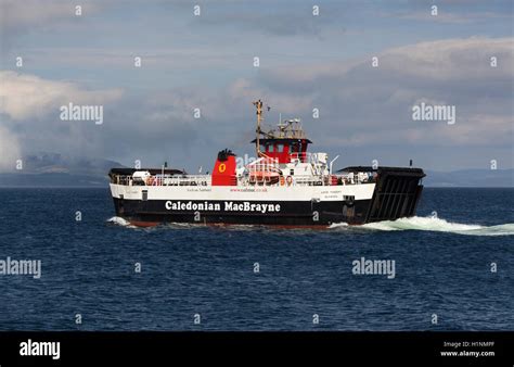 Isle Of Arran Scotland Picturesque View Of The Calmac Ferry Mv Loch