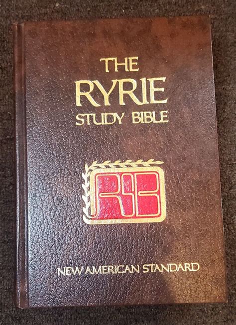 The Ryrie Study Bible Nasb 1978 Hardcover W Notes And Maps Some Spots