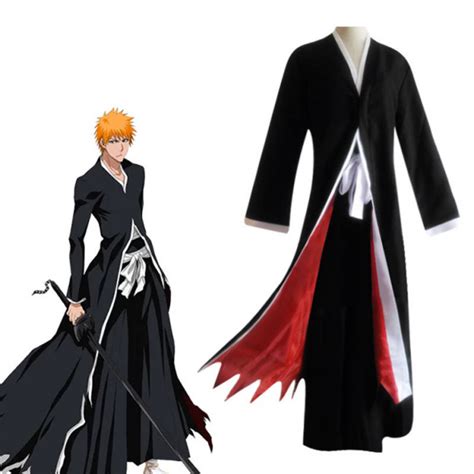 Basic Bankai Ichigo Kurosaki Bleach Cosplay Costume Costume Party World