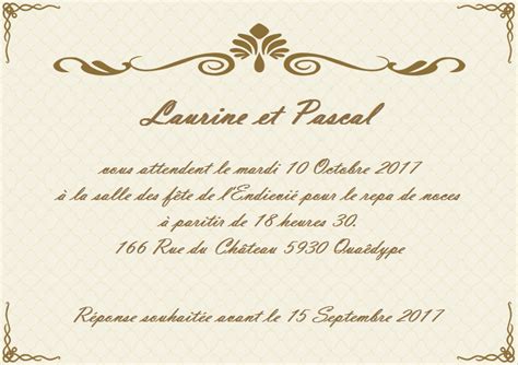 Carte D Invitation De Mariage Gratuite Imprimer Tanant