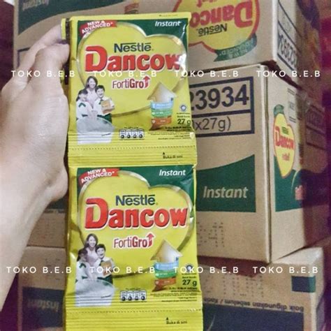 Jual Dancow Sachet 27gr Susu Bubuk Instan Putih Coklat Renceng