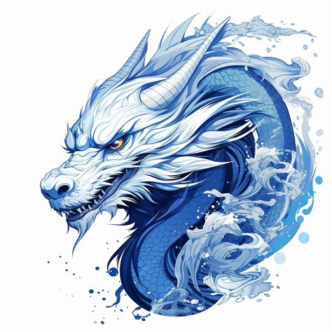 Premium Vector | Blue dragon