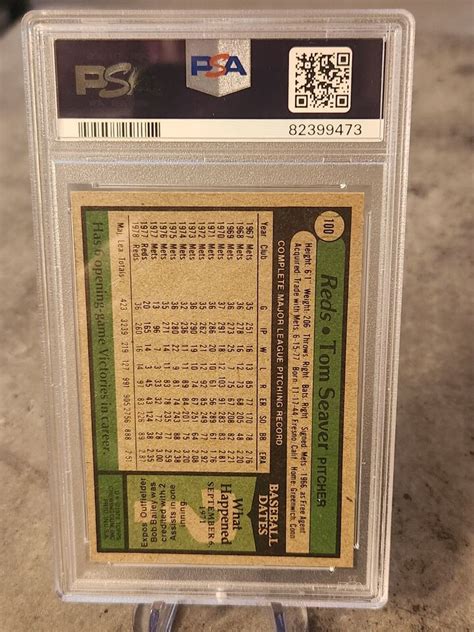 1979 Topps 100 Tom Seaver PSA 7 EBay