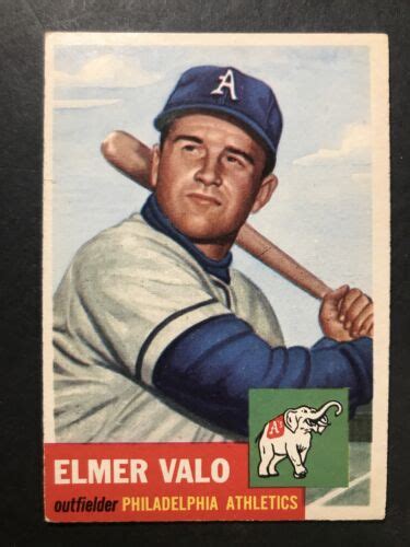 Elmer Valo 1953 Topps Vintage Baseball Card 122 SHARP Philadelphia