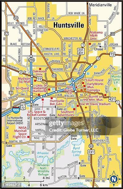 Huntsville Alabama Map Photos and Premium High Res Pictures - Getty Images